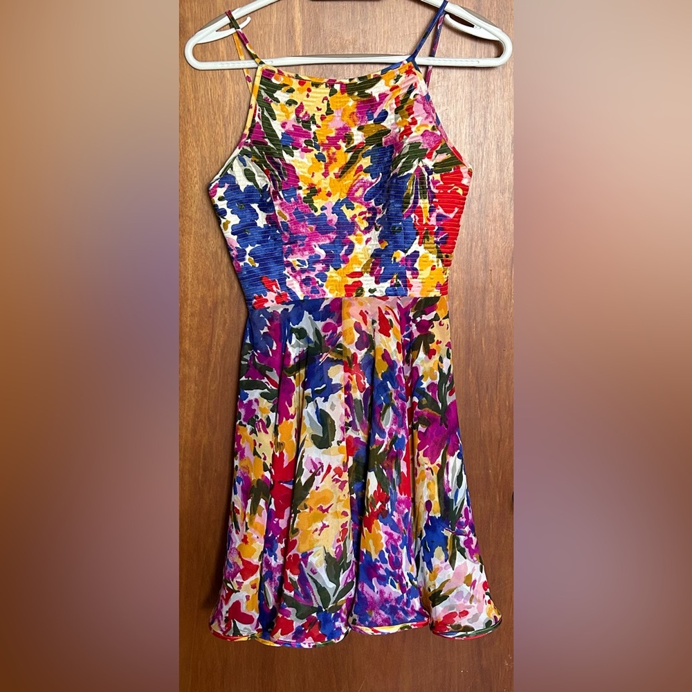Vibrant Floral Designer Dress